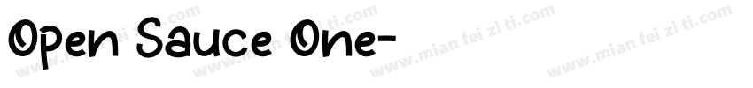 Open Sauce One字体转换